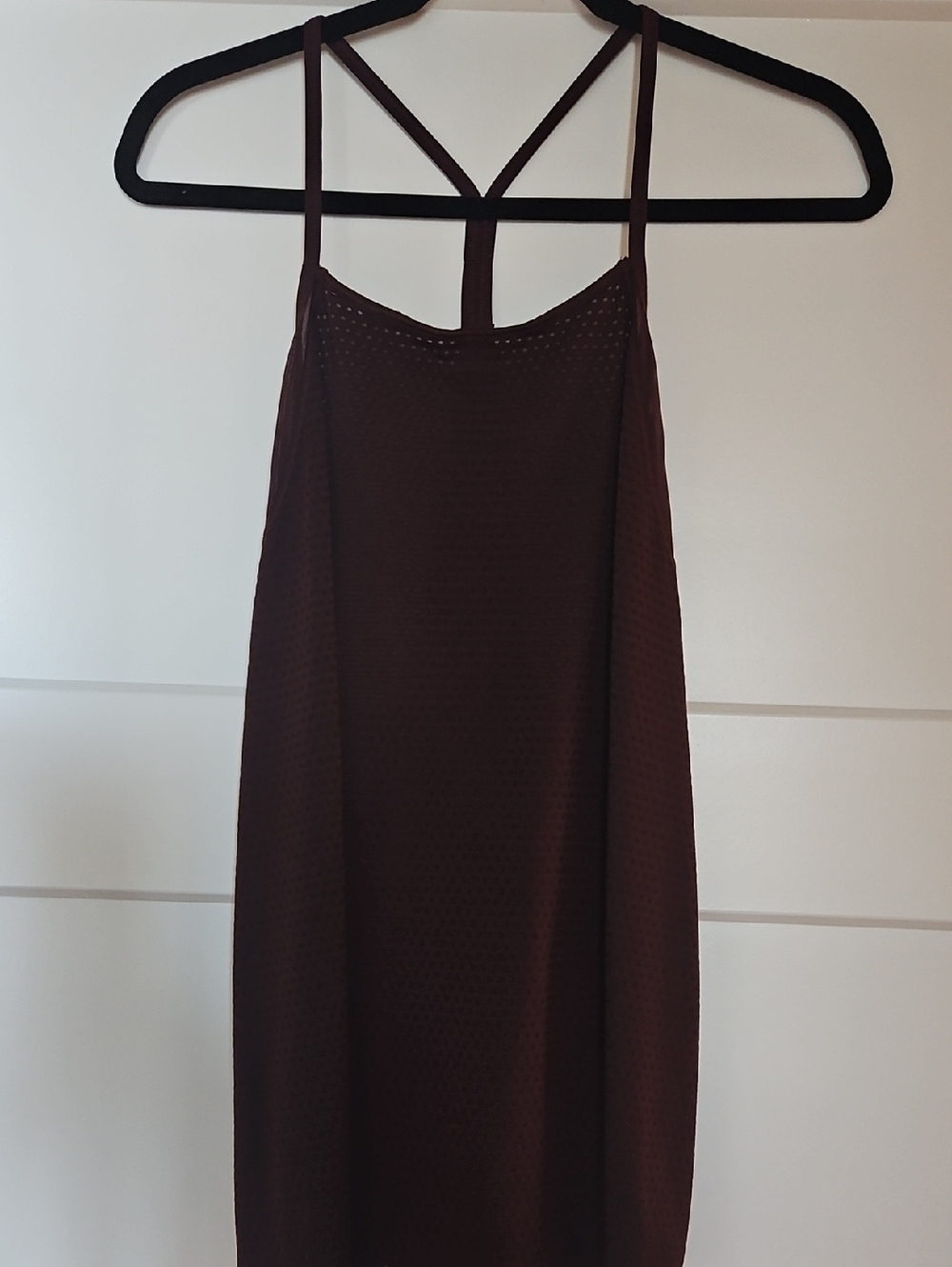 Athleta Burgundy Racerback Tank Top